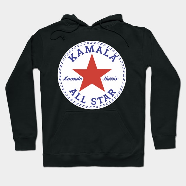 Kamala Harris All Star Logo Parody Hoodie by MMROB